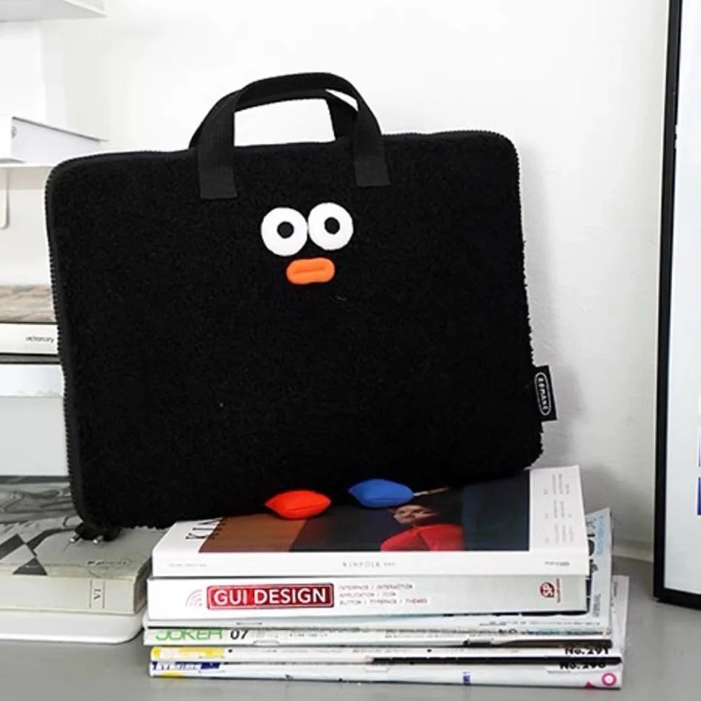 Romane Eyes monster computer tote bag - black